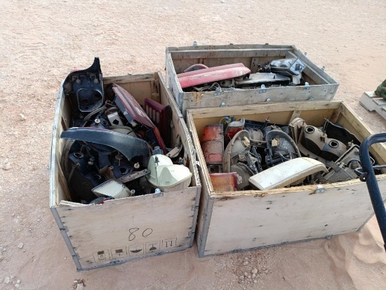 (3) Crates of Misc Vehicle Lights