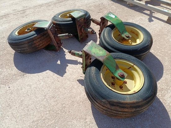 (4) John Deere Cultivator Gauge Wheels