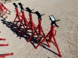 (5) Unused Folding Pipe Stands