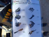 Unused Mini Excavator Attachment Set