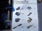 Unused Mini Excavator Attachment Set