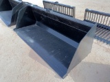 Unused 84? Skid Steer Snow/Litter Bucket w/Single Blade