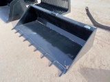 Unused 78? Skid Steer Bucket w/Teeth