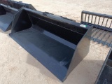 Unused 84? Skid Steer Snow/Litter Bucket w/Single Blade
