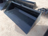 Unused 78? Skid Steer Bucket w/Single Blade