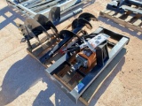 Unused Wolverine ADB-13-1218R Skid Steer Auger Drive w/(2) Auger Bits