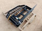 Unused GIYI Skid Steer Fork Attachment w/ 59