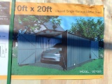 Unused Single Garage Metal Shed 10ft x 20ft