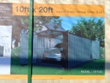 Unused Single Garage Metal Shed 10ft x 20ft