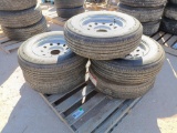 (5) Unused Trailer Wheels w/Tires 225/75 R 15