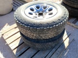 (2) Wheels w/Tires 245/75 R 17