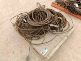 Pallet of Misc Cable, Misc Wire Rope Choker Slings