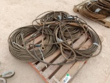 Pallet of Misc Cable, Misc Wire Rope Choker Slings