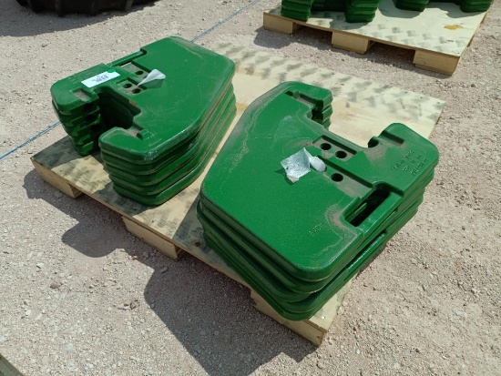 (10) Unused John Deere R127764 Suitcase Weights