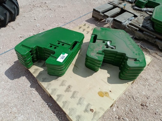 (10) Unused John Deere R127764 Suitcase Weights