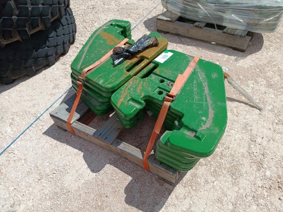 (10) Unused John Deere R127764 Suitcase Weights