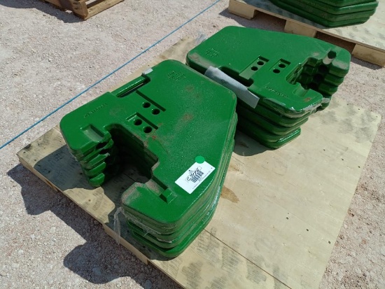 (10) Unused John Deere R127764 Suitcase Weights