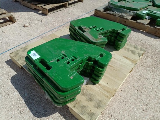 (10) Unused John Deere R127764 Suitcase Weights