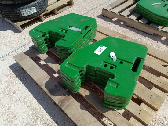 (10) Unused John Deere R127764 Suitcase Weights