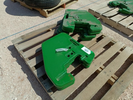 (7) Unused John Deere R127764 Suitcase Weights