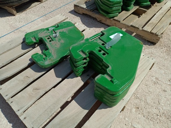 (7) Unused John Deere R127764 Suitcase Weights