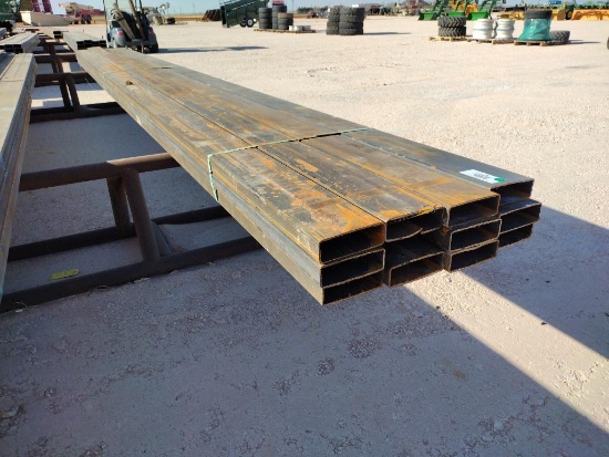 (12) pcs of 2'' x 6" Rec Tubing