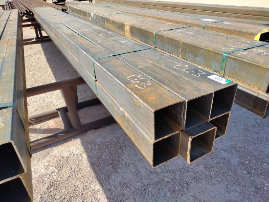 (6) pcs of 6" Square Tubing