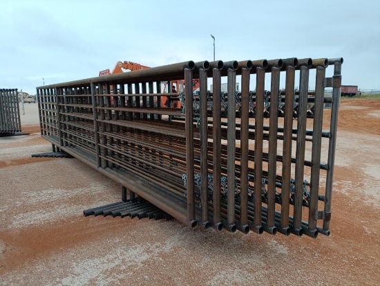 (10) 24Ft Free Standing Fence Panels (1) w/ 8Ft Gate