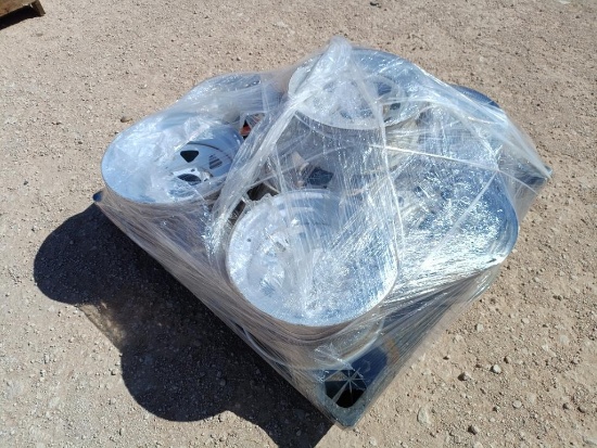 (8) Misc Trailer Wheels