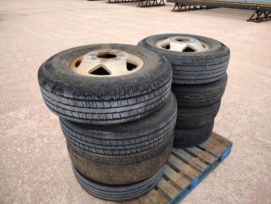 (8) Misc Trailer Wheels w/Tires