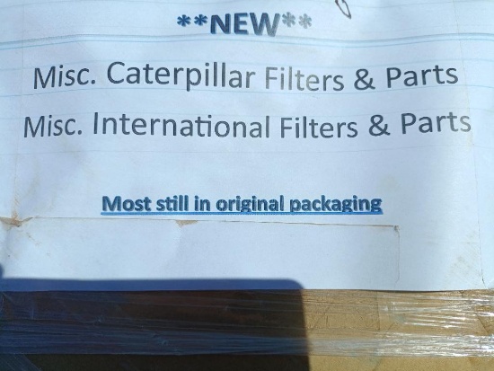 Pallet of Misc Caterpillar & International Filters & Parts