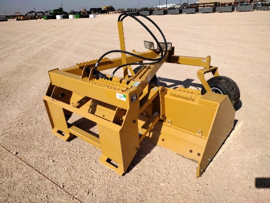 Unused 7Ft Skid Steer Hydraulic Grader Blade