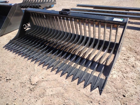 Unused 72'' Skid Steer Fine Skeleton Bucket, High Side