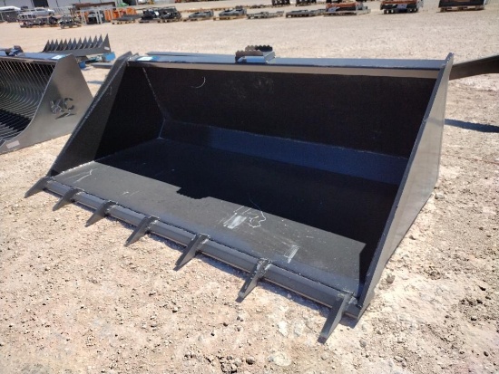 Unused 66 Skid Steer Bucket w/Teeth