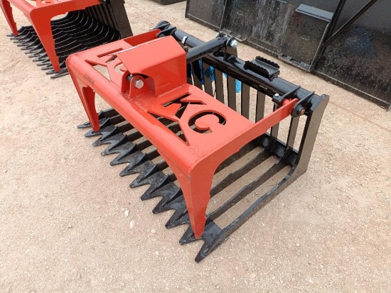 Unused Mini Universal Attach Skid Steer 48'' Skeleton Grapple