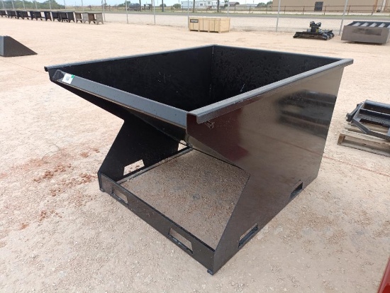 Unused 1.5 CY. Skid Steer Hopper w/Fork Pockets