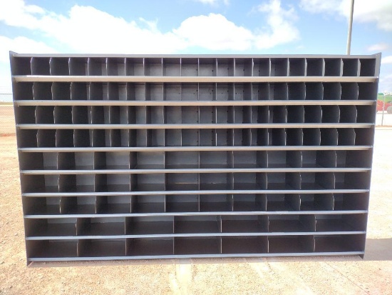 Unused 10Ft (124 Bin) Metal Bolt Bin