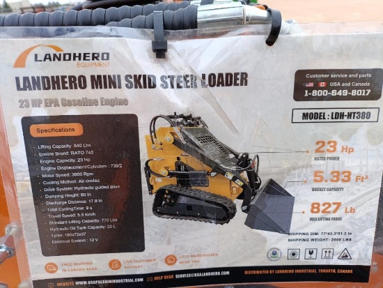 Unused Landhonor LDH-HT380 Mini Skid Steer