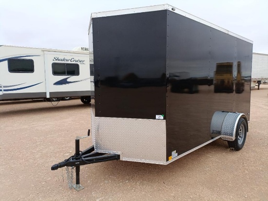 Unused 2025 H&S 6x12Ft Single Axle Enclosed Trailer