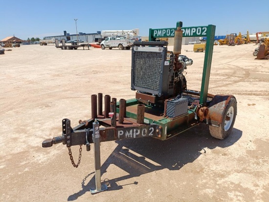 Perkins Diesel Engine on Single Axle Trailer