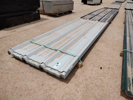 (76 pcs) R Panels 21' 2'' Longest & Misc Lengths, Color White