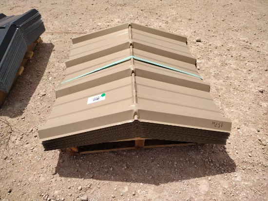 (15 pcs) R Panel Peak Sheets/Ridge Cap