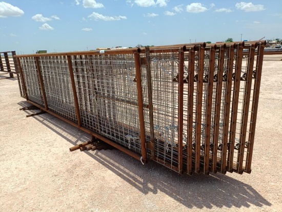 (10) 20Ft Free Standing Goat Panels (1) w/ 4Ft Gate