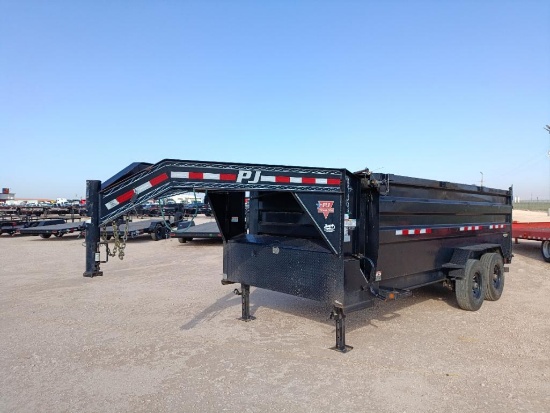 2021 PJ 16FT Gooseneck Dump Trailer