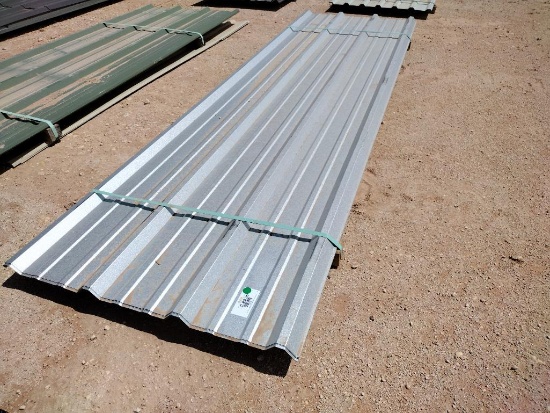 (12 pcs) R Panels 11ft Long, Color Galvanized