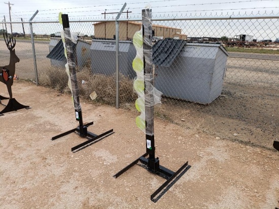 Unused 3/8'' Thick AR500 Dueling Tree Shooting Target