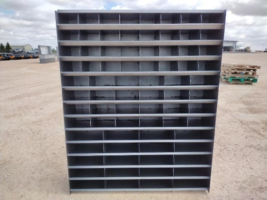 Unused (76 Bin) Metal Bolt Bin
