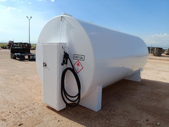 Unused 4,000 Gallon Fuel Storage Tank w/Pump