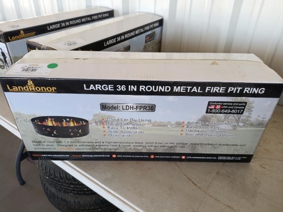 Unused Landhonor 36'' Round Metal Fire Pit Ring