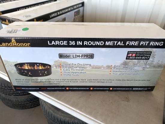 Unused Landhonor 36'' Round Metal Fire Pit Ring
